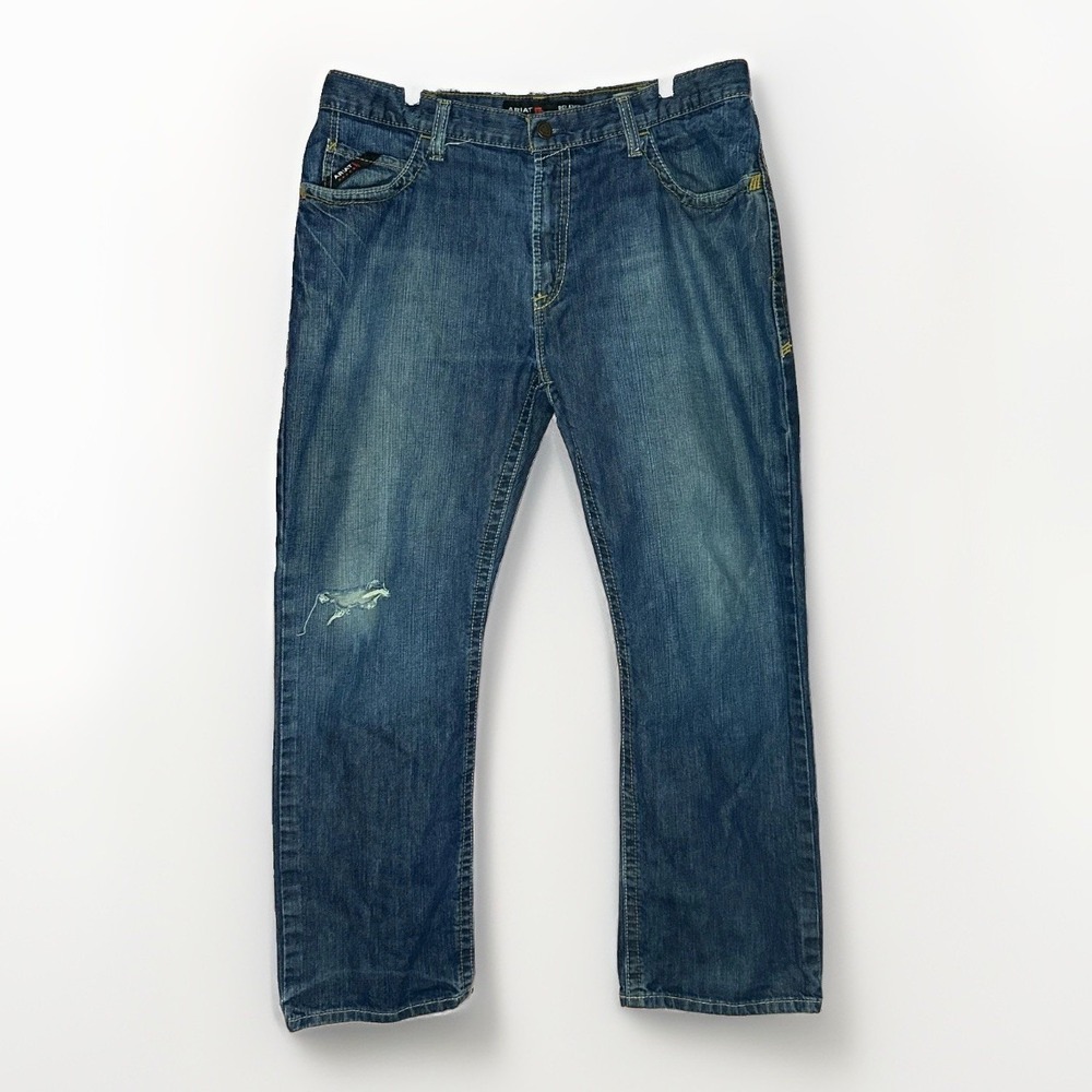 Ariat FR M4 Relaxed Boot Jeans 38x32 Mens Flame Resistant Work Denim USA Fabric